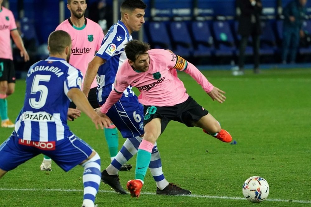 Barca struggled. AFP