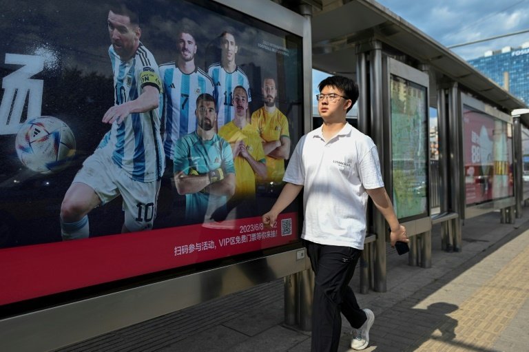 Messi embarkes on seventh trip to China. AFP