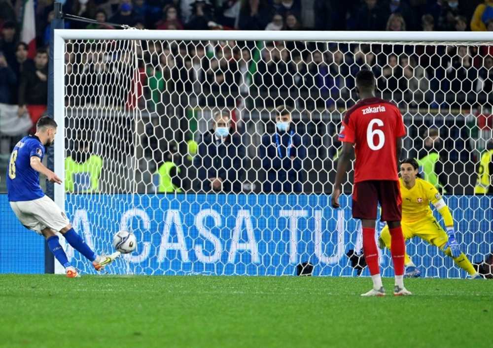 Italy and England hope to secure World Cup places. AFP