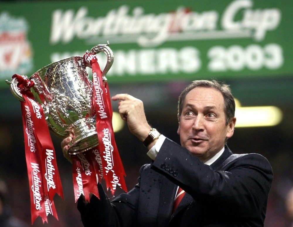 Houllier won his fourth major trophy at Liverpool. AFP