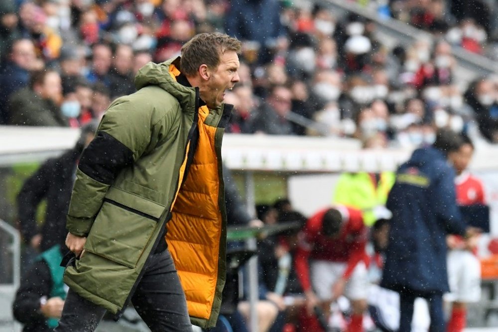 Julian Nagelsmann is furious with Freiburg for appealing the result of Saturday's match. AFP