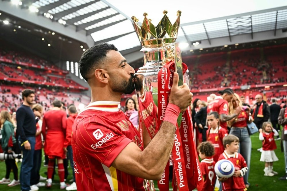 Salah was voted Footballer of the Year by the Football Writers' Association. AFP