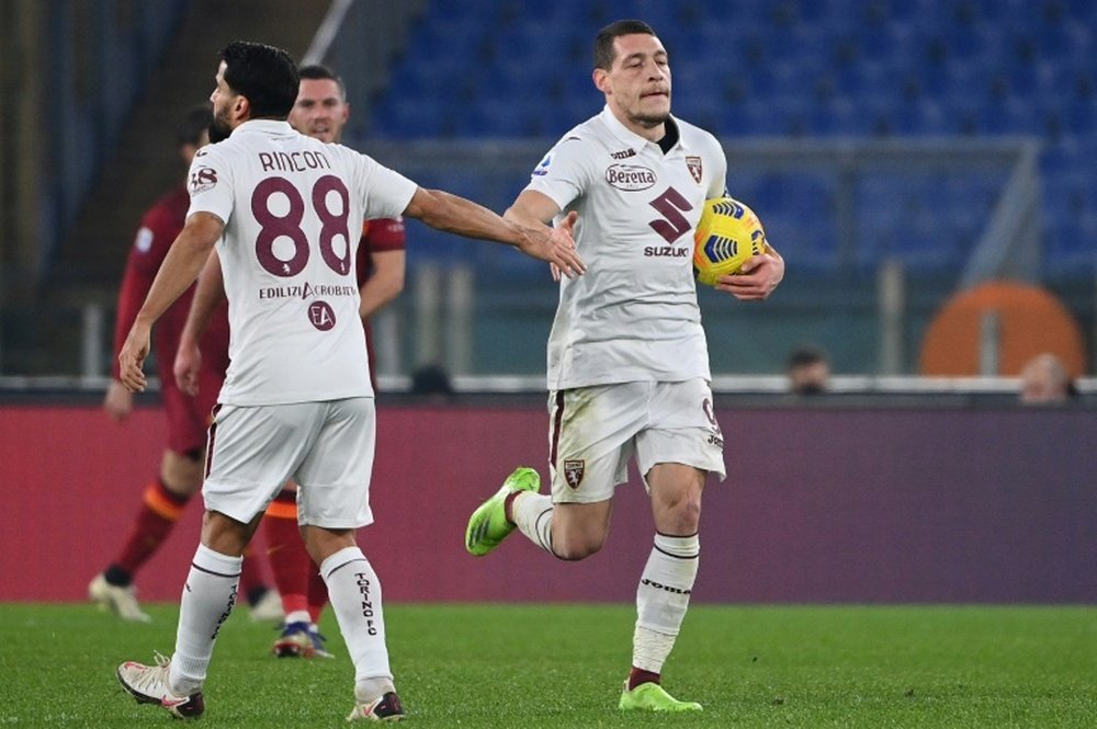 Torino were not allowed to travel to Rome to face Lazio due to COVID-19. AFP