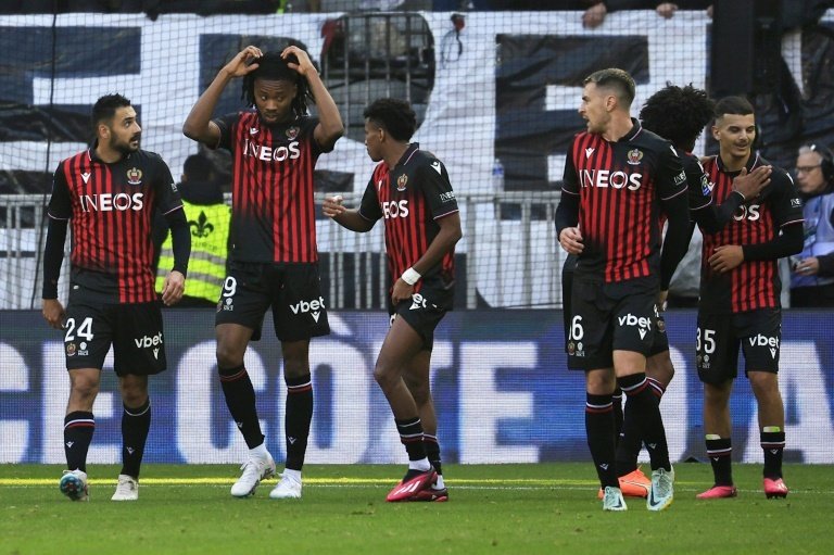 Nice beat Lille at a lively Allianz Riviera Stadium. AFP
