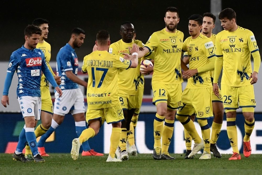 Le Chievo Vérone disparaît faute de repreneurs. AFP