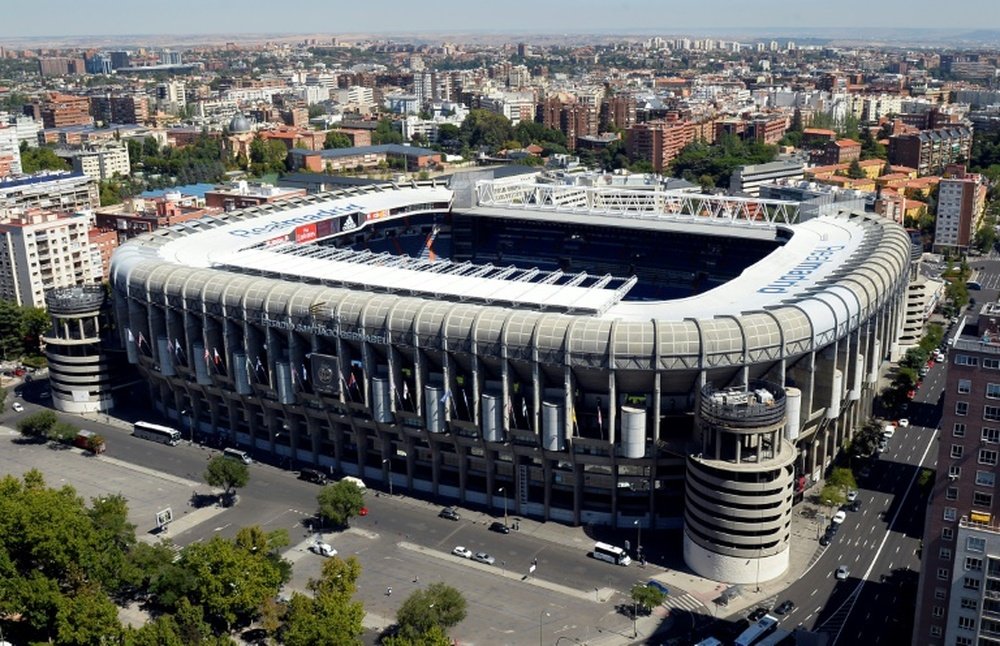 Stade Santiago Bernabeu de Madrid où sera jouée la finale de la Copa Libertadores. AFP