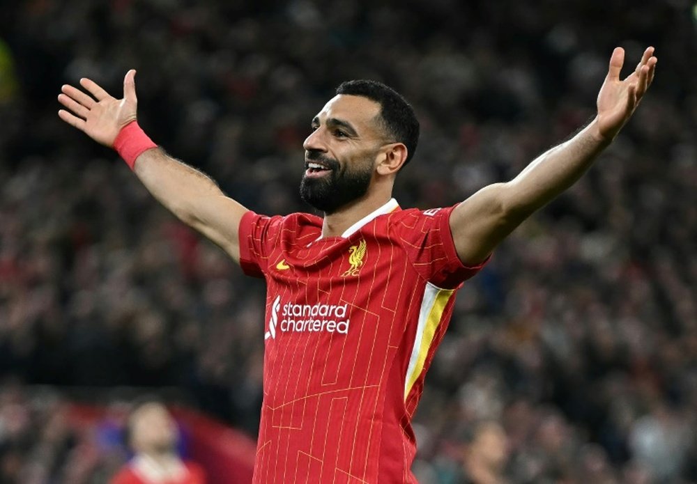 Mohamed Salah de nouveau buteur avec Liverpool. AFP