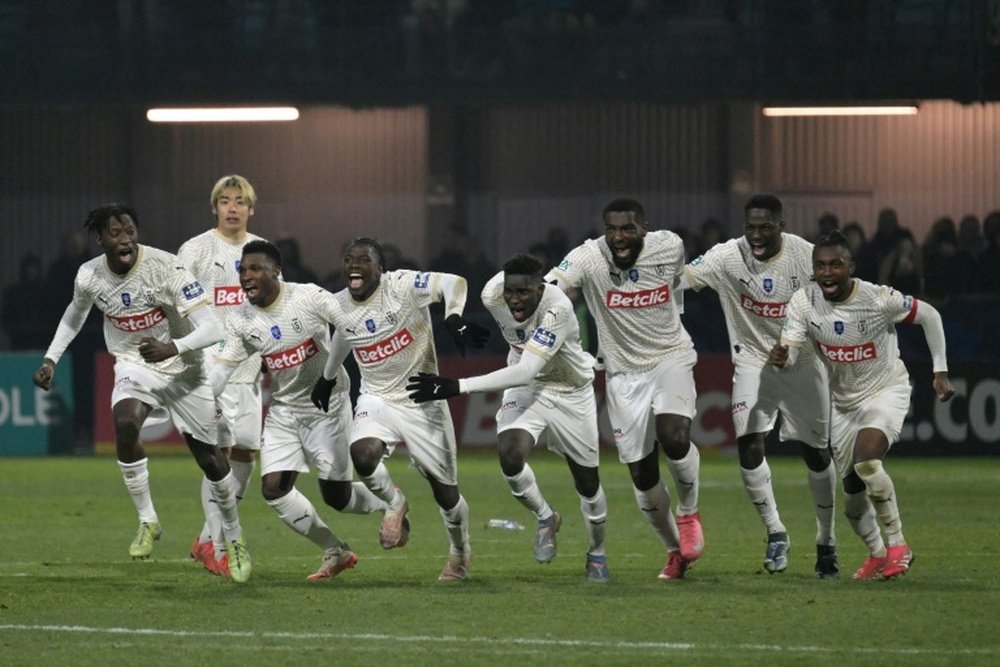 Reims s'en sort aux tirs au but face à Bourgoin. AFP