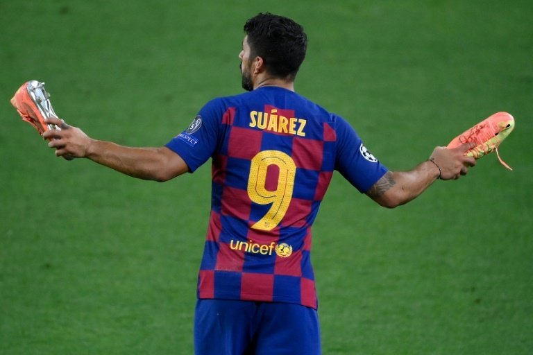 Les adieux de Suarez. AFP