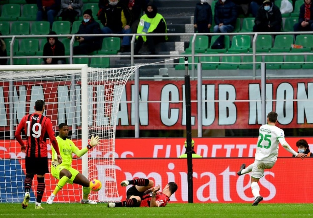 Milan chute à nouveau contre Sassuolo. AFP