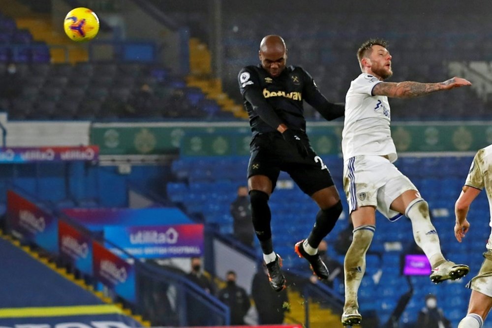 Leeds chute à domicile contre West Ham. AFP