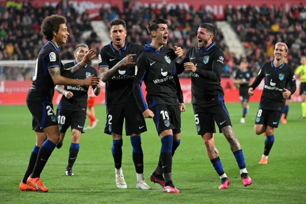 Espagne: l'Atletico s'impose in extremis à Gérone et conforte sa 3e place. AFP