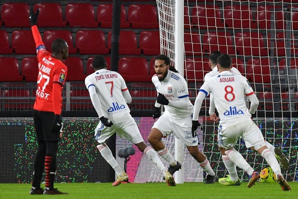 Lyon champion d'automne grâce à un nul 2-2 arraché à Rennes. afp