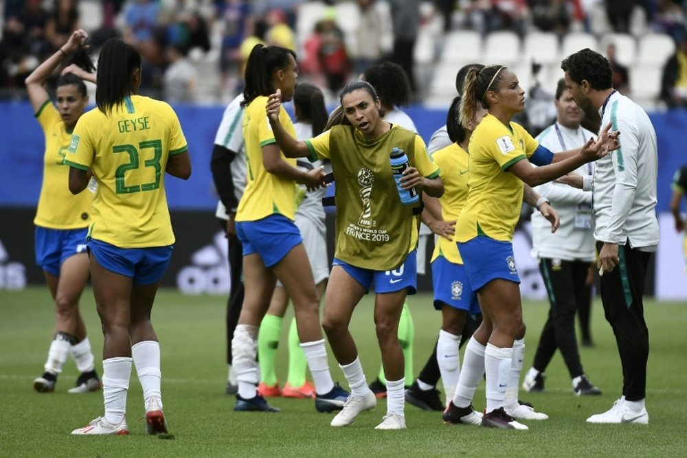 Marta titulaire avec le Brésil contre l'Australie. AFP