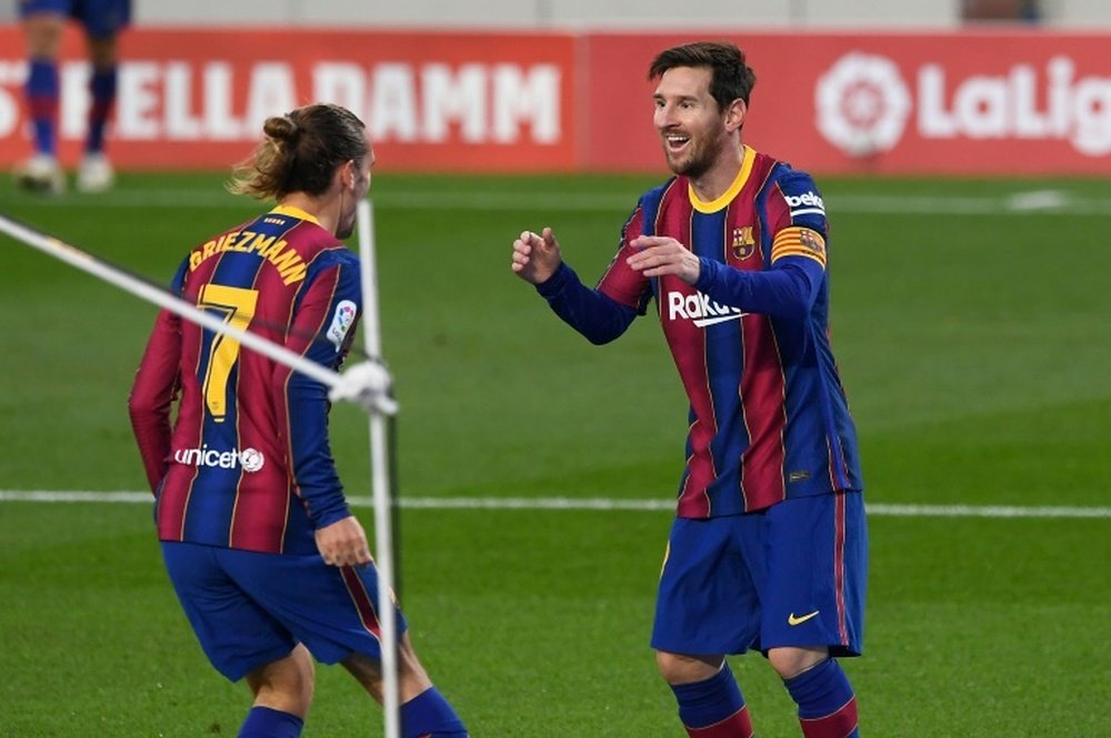 Messi fait briller Griezmann. AFP