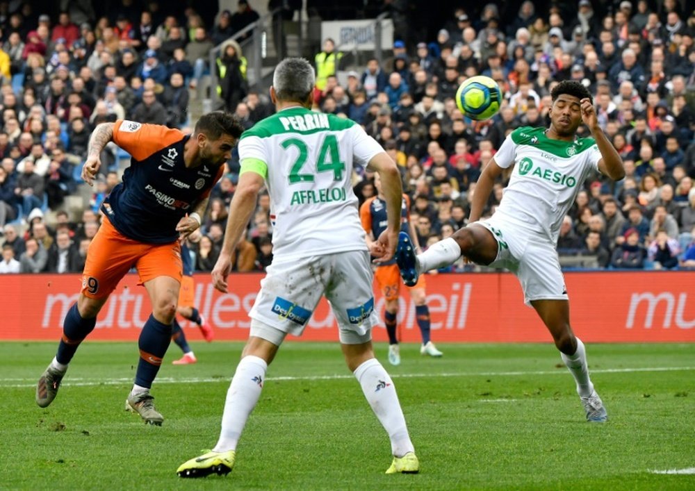 Montpellier, victorieux de Saint-Etienne, reprend la 5ème place. AFP