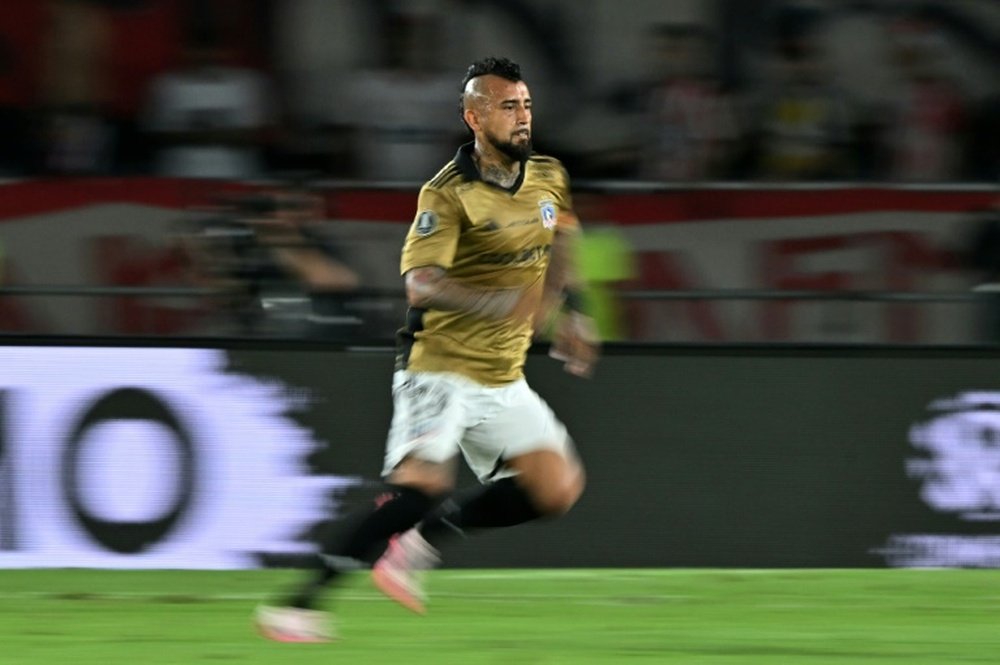 Arturo Vidal avec le club chilien de Colo-Colo. AFP