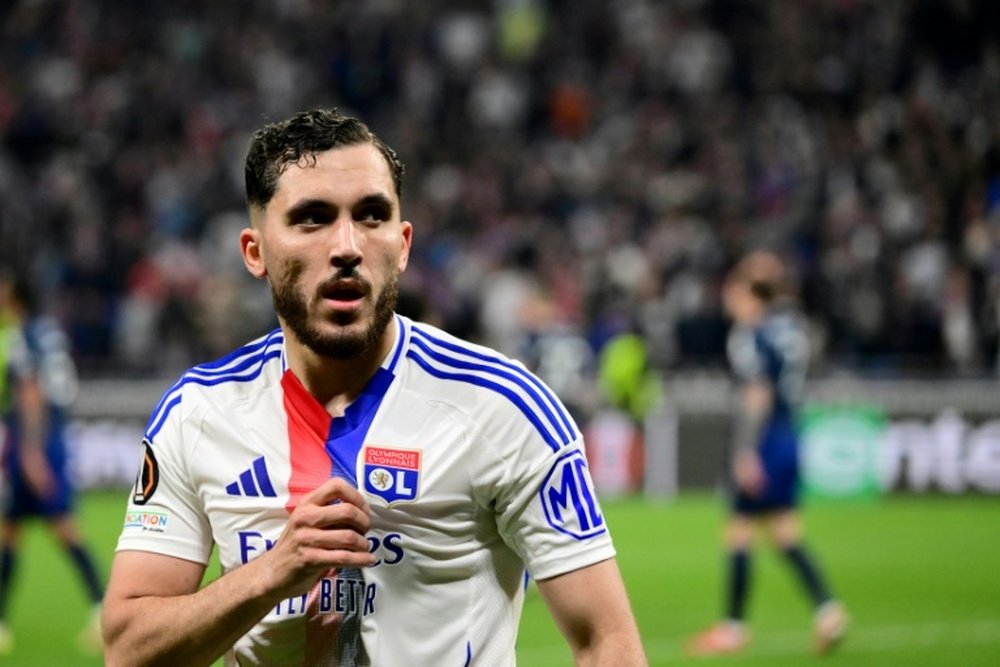 Rayan Cherki à Lyon le 10 avril 2025. AFP