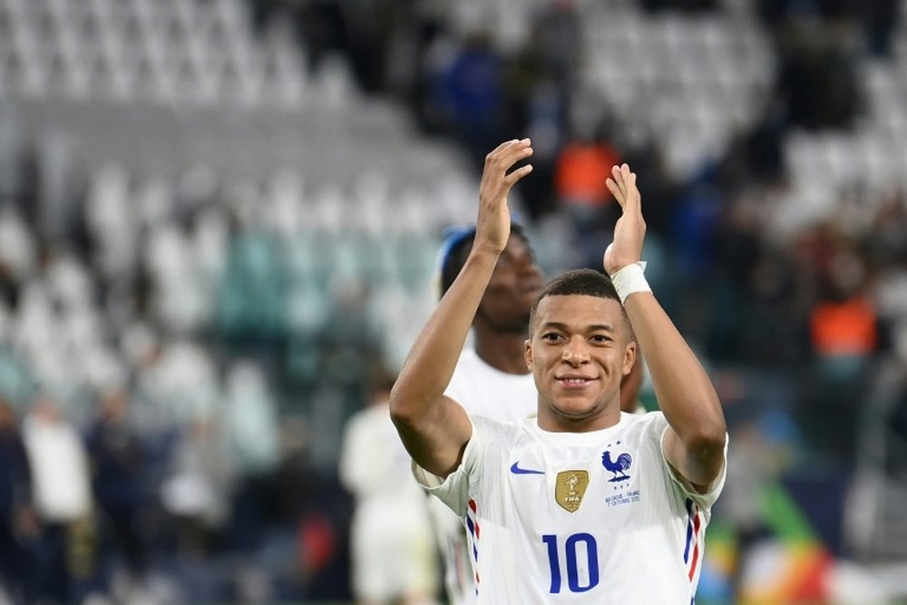 Mbappé retrouve le sourire et le but avec les Bleus. AFP