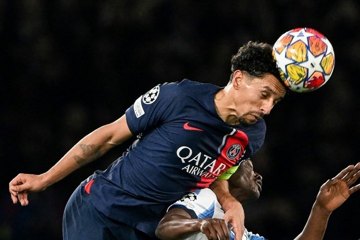 Marquinhos a repris l'entraînement avec le PSG. Afp