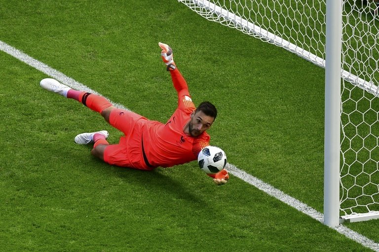 Le gardien et capitaine de l'équipe de France, Hugo Lloris. AFP