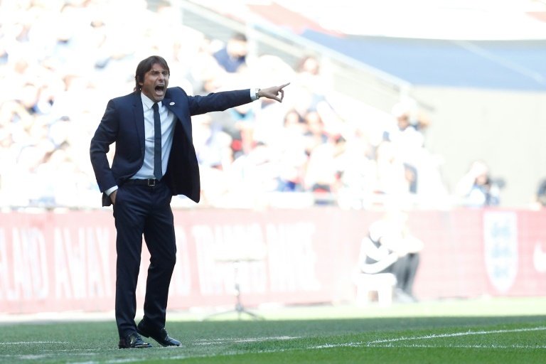 Antonio Conte alors entraîneur de Chelsea. AFP