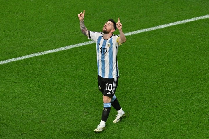 Pour sa millième, Messi marque enfin en match à élimination directe. afp