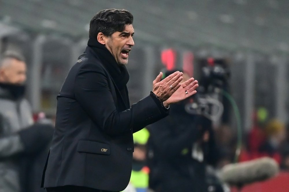 Le Portugais Paulo Fonseca en décembre, alors quil était encore l'entraîneur de l'AC Milan. AFP