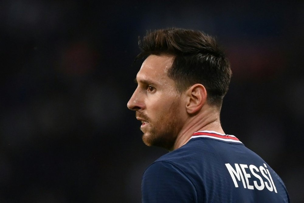 Lionel Messi, blessé, absent avec le Paris SG contre Montpellier. afp
