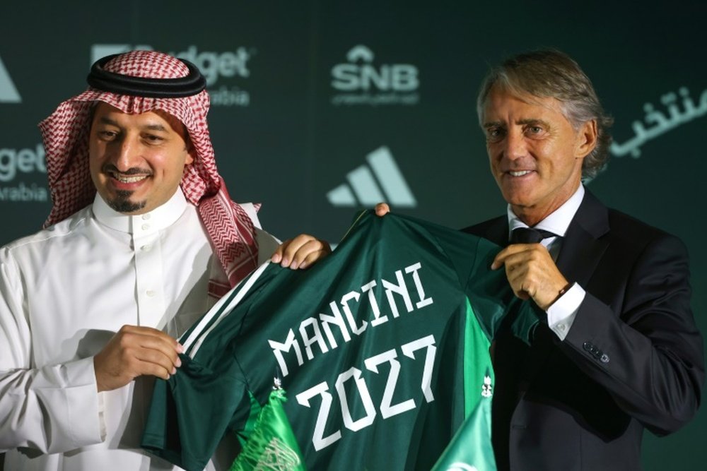 Mancini vise la Coupe d'Asie avec l'Arabie saoudite. afp