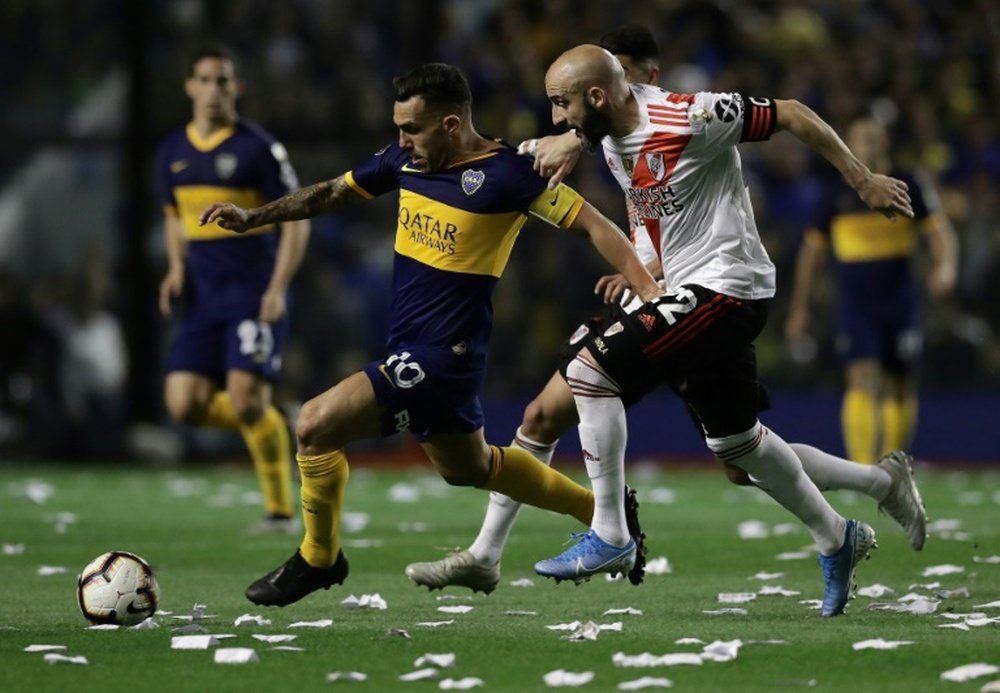 River Plate en finale malgré sa défaite à Boca Juniors. AFP