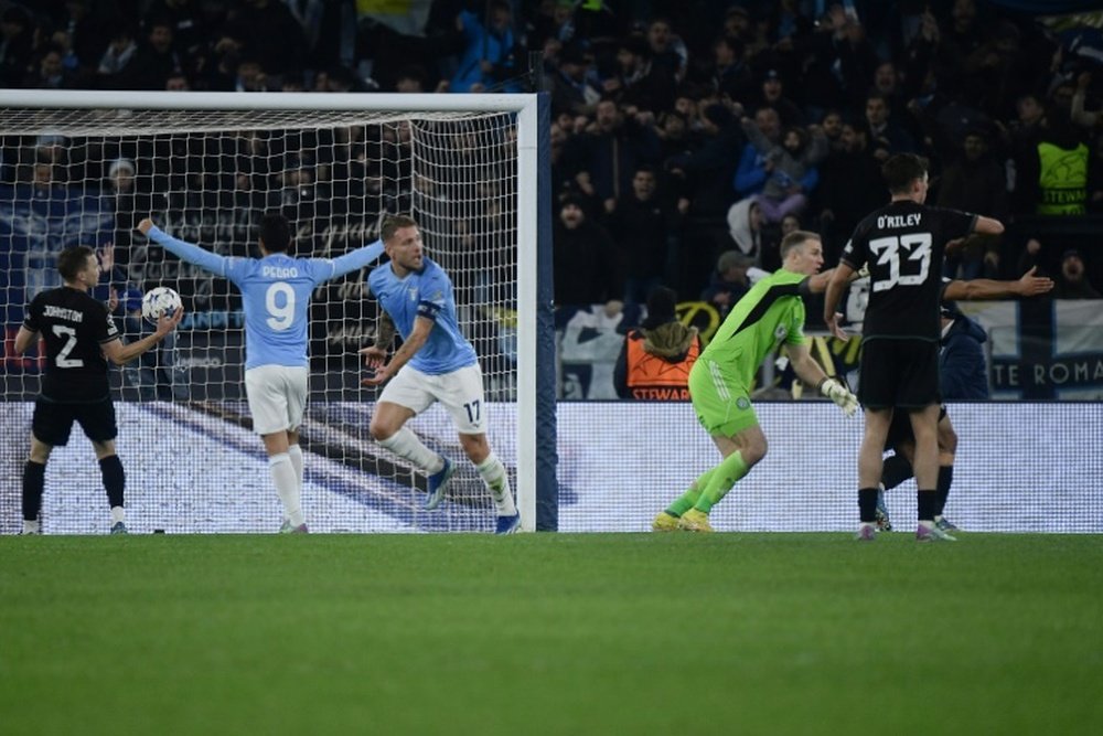 Immobile surgit, la Lazio en 8e de finale. AFP