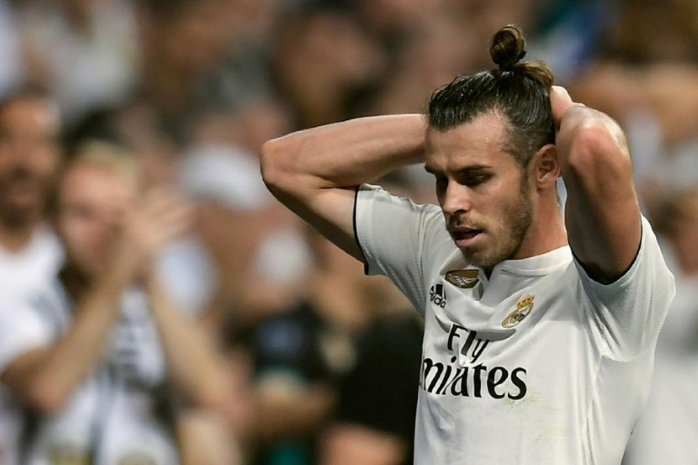Gareth Bale lors du match face à l'Atlético de Madrid. AFP