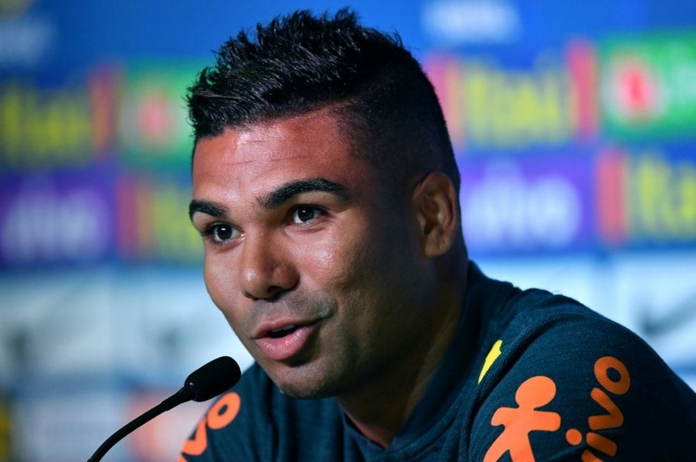 Le milieu de l'équipe du Brésil Casemiro. AFP