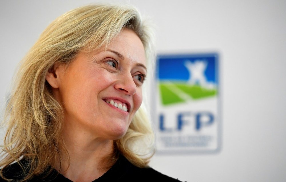 La présidente de la LFP Nathalie Boy de la Tour. AFP