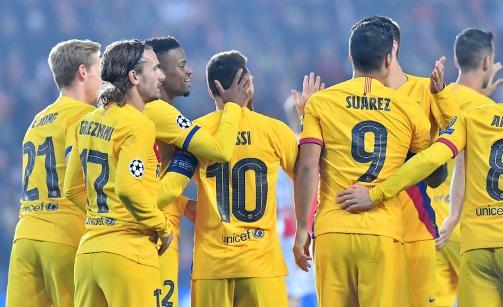 Barcelone s'impose difficilement à Prague. AFP