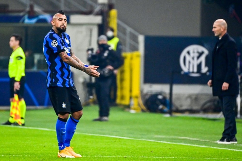 L'Inter Milan sans Vidal contre le Shakhtar. AFP