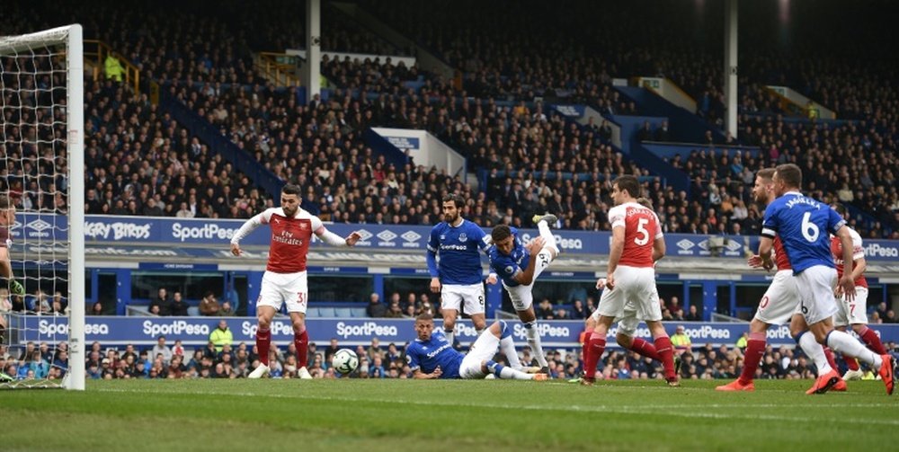 Arsenal défait à Everton. AFP