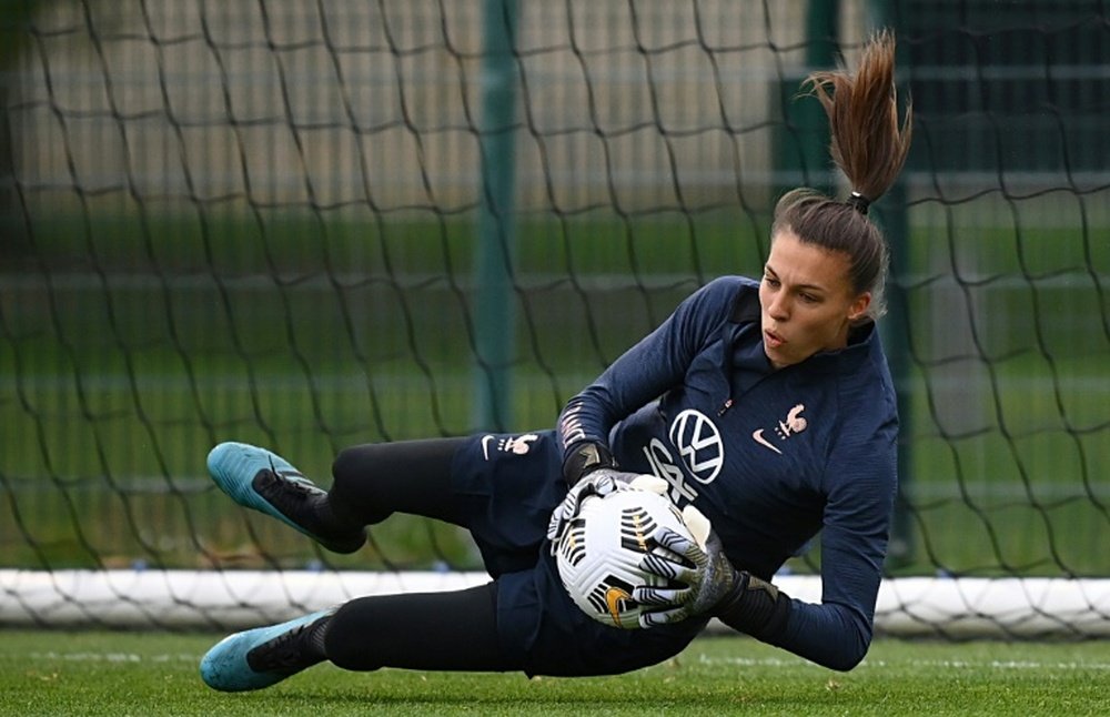 L'ex-gardienne havraise Constance Picaud au PSG. AFP