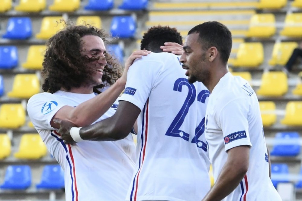 L'équipe de France en quarts de finale de l'Euro Espoirs. AFP