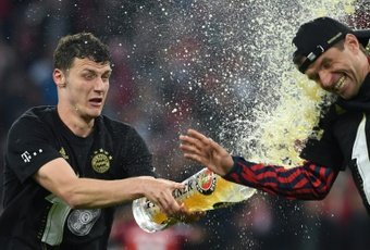 Le Bayern champion pour la dixième fois consécutive. AFP