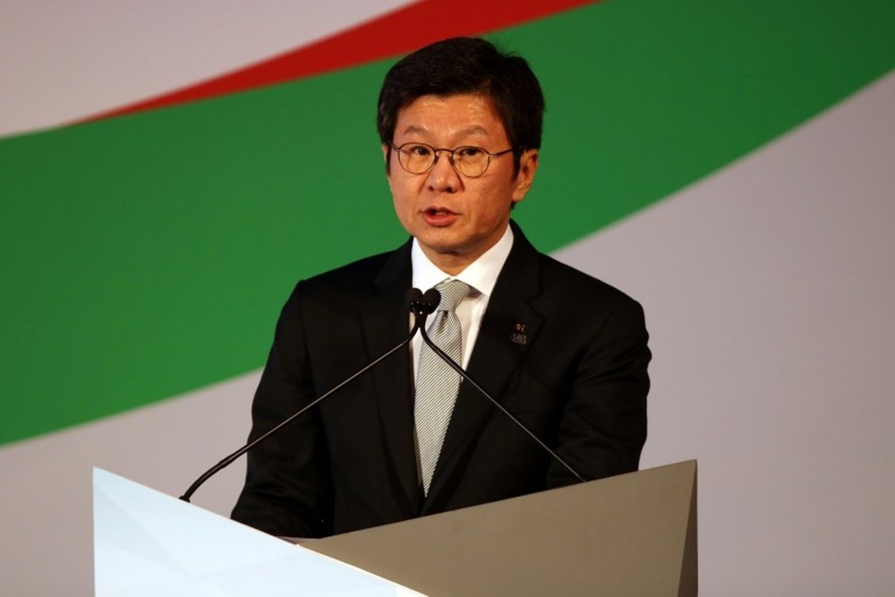 Le président de la Fédé sud-coréenne de football et héritier du groupe Hyundai, Chung Mong-gyu. AFP