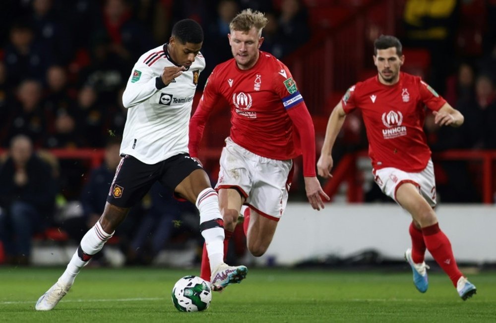 Manchester United met un pied en finale de la EFL Cup. afp