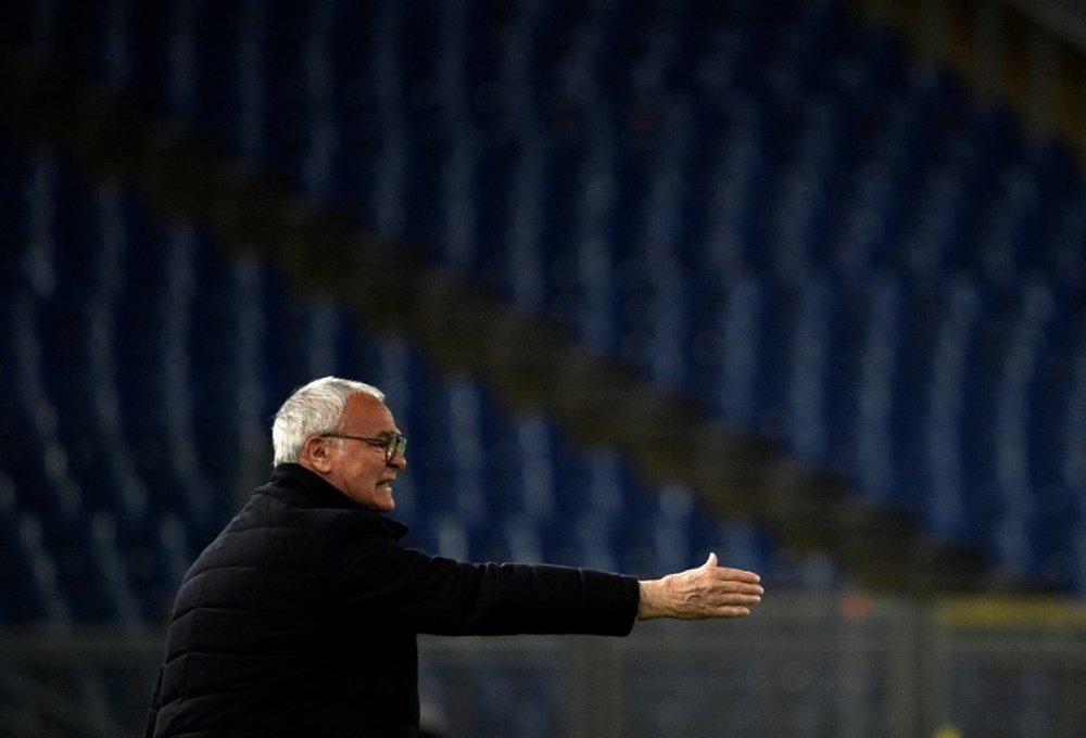 L'entraîneur de l'AS Rome Claudio Ranieri lors du match face à la Juventus. AFP