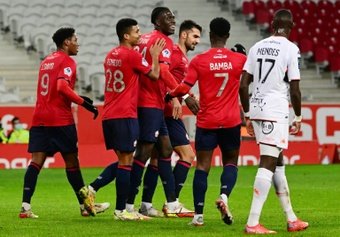 Lille écrase Lorient sous les yeux de Ben Arfa. AFP