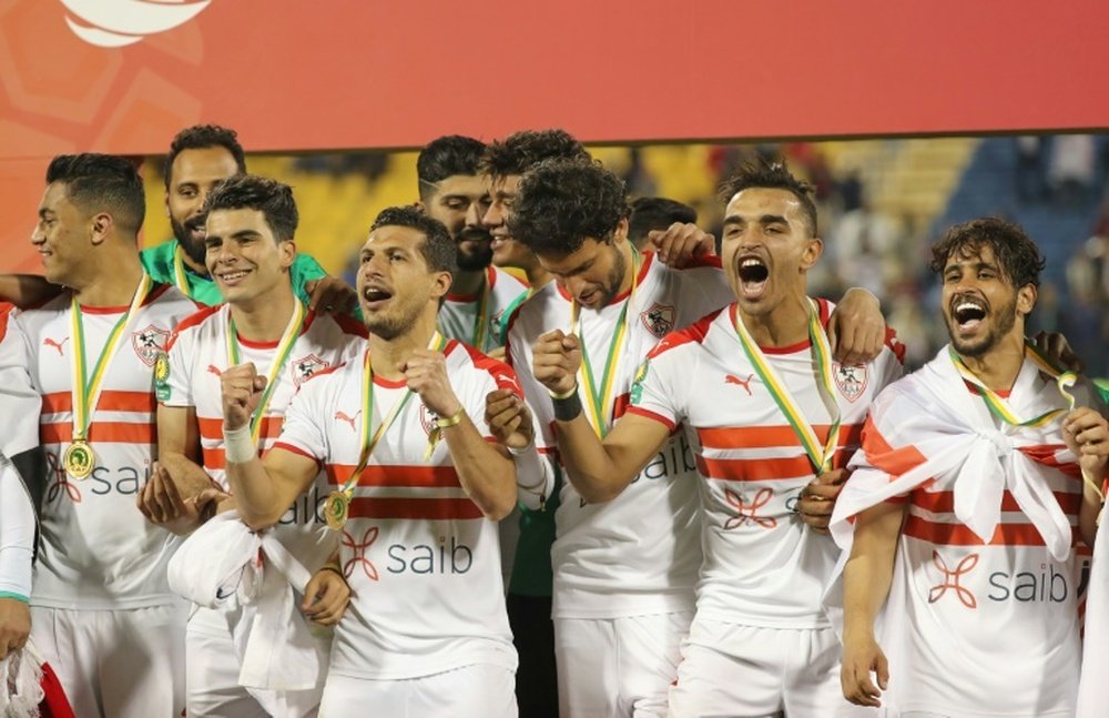 Quatrième titre pour le Zamalek, vainqueur de l'Espérance Tunis. AFP