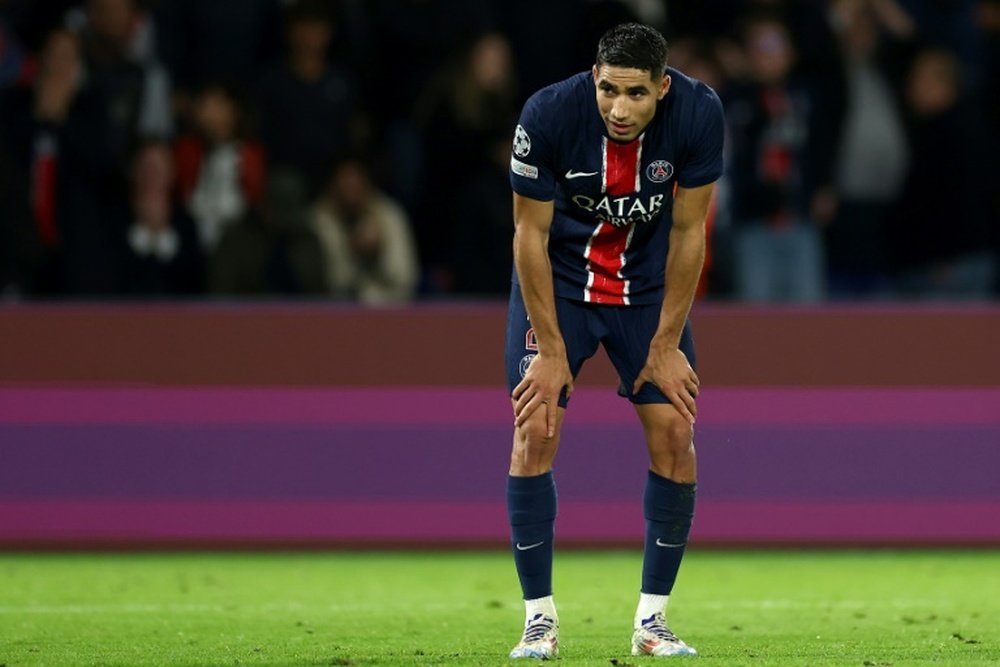 Achraf Hakimi, auteur de légalisation pour le PSG. AFP