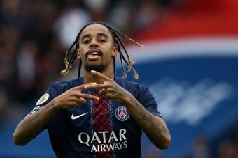 Barcola, seul rescapé des leaders de l'attaque du PSG. AFP
