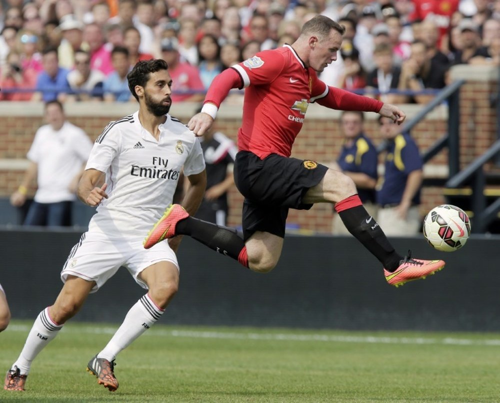 Rooney pense qu'il aurait pu plus marquer. AFP
