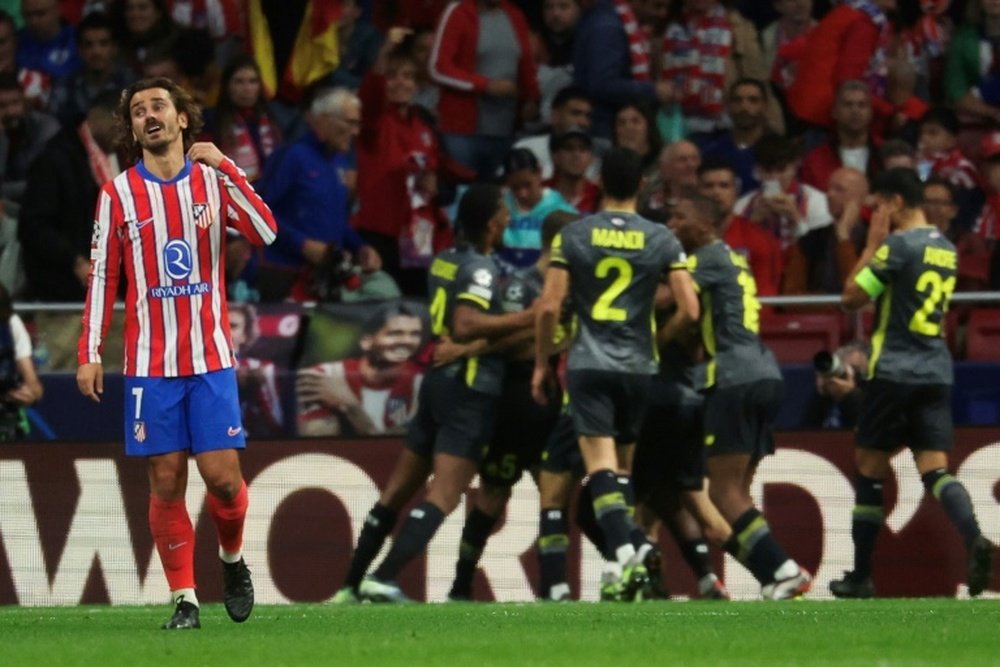 La joie des Lillois face au dépit de Griezmann. AFP
